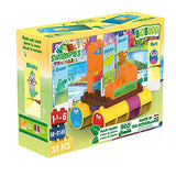 Biobuddi bb-0149 swamp raft - organic construction kit to be included in other brands, made of organic plastic, 21 bricks