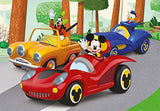 Clementoni 24229 disney mickey supercolor mickey-24 maxi pieces-made in italy, 3 years old children’s, cartoon puzzles, mouse, multicolour, medium