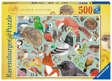 Ravensburger garden visitors 500 piece jigsaw puzzle for adults & kids age 10 years up