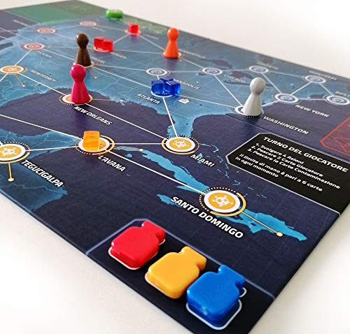 ASMODEE - Pandemic - Red area: North America