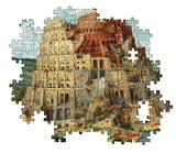 Clementoni 31691 museum collection bruegel, the tower of babel made in italy, 1500 pieces, art, puzzle, famous paintings, fun for adults, multicolour, medium