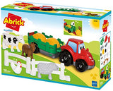 SIMBA - Jouets ecoiffier - 3348 - car + farm animals abrick - building set for children - from 18 months - made in france