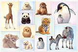 Schmidt 56270 Wild Animal Babies Game, Multicolour
