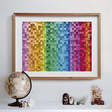 Clementoni 31689 colorboom collection-pixels-1500 made in italy, 1500 pieces, color, gradient puzzle, fun for adults, multicolour, medium