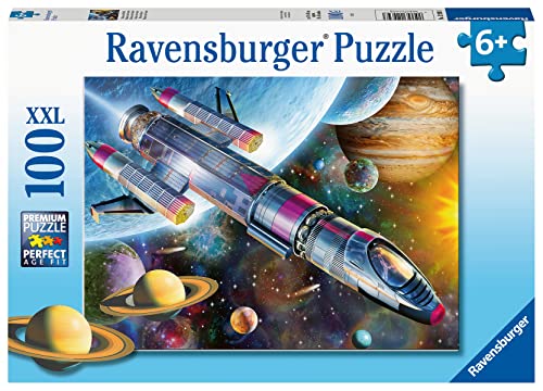 Ravensburger space mission 100 piece jigsaw puzzle with extra large pieces for kids age 6 years & up
