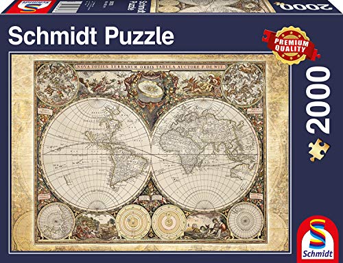 Schmidt Jigsaws SCH58178 Historical Map of the World (2000 Pieces)