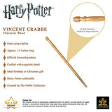The Noble Collection - Vincent Crabbe Character Wand - 15in (38cm) Wizarding World Wand With Name Tag - Harry Potter Film Set Movie Props Wands