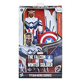HASBRO - Marvel Studios Avengers Titan Hero Series Captain America Action Figure, 30-cm Toy, Includes Wings, for Children Aged 4 and Up