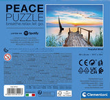 Clementoni 35121 peace lake-500 made in italy, 500 pieces, landscape, relaxing puzzles, adult fun, multicolour, medium