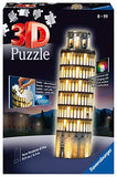 Ravensburger leaning tower of pisa - night edition, 216pc 3d jigsaw puzzle