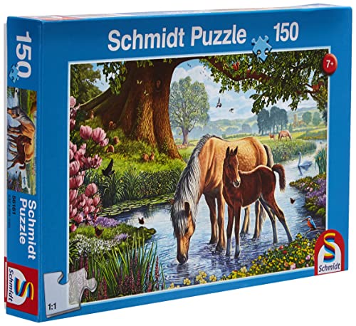 Schmidt Mare and Foal Children's Jigsaw Puzzle (150-Piece)