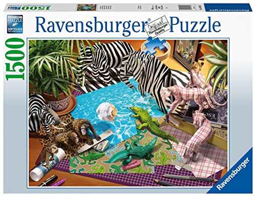 Ravensburger 16822 4 avventure di origami adventures, 1500 pieces, relax, adult puzzles, size: 80x60 cm, print, japan, multi-coloured, pezzi