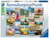 Ravensburger coastal collage 1500 piece jigsaw puzzle for adults kids age 12 years up