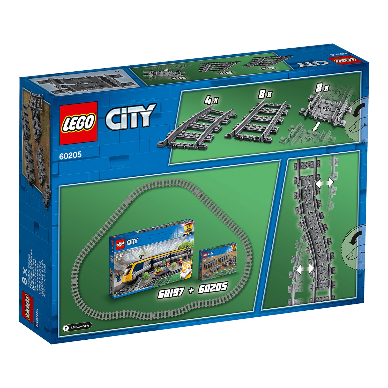 LEGO 60205 City Tracks 20 Pieces Extention Accessory Set