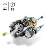 LEGO 75363 Star Wars The Mandalorian N-1 Starfighter Microfighter Microscale Building Toy, The Book of Boba Fett Vehicle with Grogu Baby Yoda Figure, Gifts for Kids, Boys, Girls Aged 6 Plus