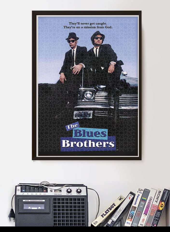 Clementoni 35109 blues brothers-500 made in italy, 500 pieces, famous movie, cult film puzzles, adult fun, multicolour, medium