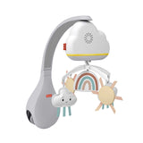 Mattel - Fisher-Price Rainbow Showers Bassinet To Bedside Mobile, Sound Machine