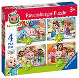Ravensburger cocomelon - 4 in box (12, 16, 20, 24 pieces) jigsaw puzzles for kids age 3 years up
