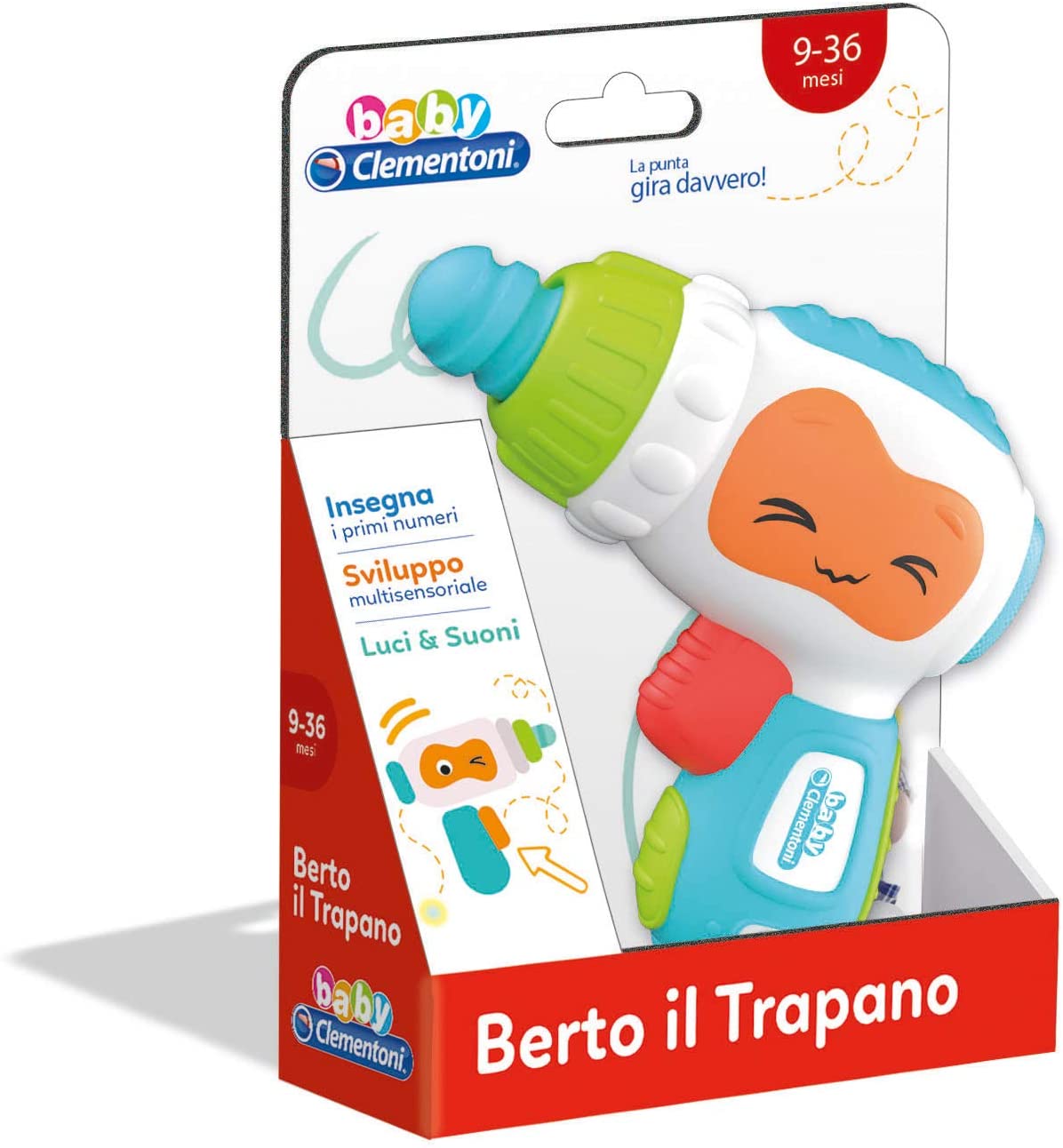 Baby Clementoni - Berto il Trapano - Italian Edition