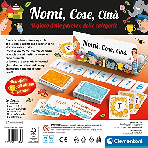 CLEMENTONI - Nomi, Cose, Città - Board Game - Italian Edition