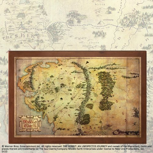 The Noble Collection -Lord of the Rings Map of Middle Earth