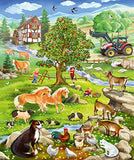 Schmidt Spiele 56353 Farmyard, Children's Puzzle, 3 x 48 Pieces, Colourful