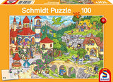 Schmidt Spiele 56311 In the Land of Fairytale Children's Puzzle 100 Pieces, Colourful