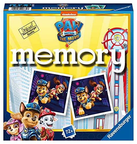 Ravensburger paw patrol the movie mini memory matching picture snap pairs game for kids age 3 years and up