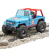 Bruder - Jeep Wrangler Cross Country Racer with Driver - Team Blue - Mod:2541