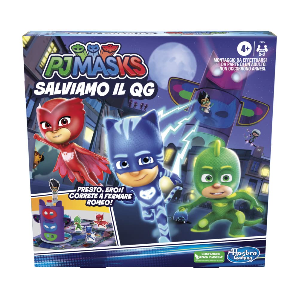 Hasbro - PJ Masks, Saving Headquarters - Board Game - (Italian Edition)