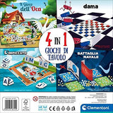 Clementoni - 4 in 1 Board Games