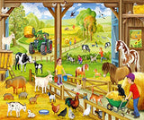 Schmidt Spiele 56353 Farmyard, Children's Puzzle, 3 x 48 Pieces, Colourful