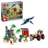 LEGO Jurassic World Baby Dinosaur Rescue Centre Toy for Kids, Mini Triceratops, Ankylosaurus and Velociraptor Dino Figure Toys, Gifts for Boys and Girls Aged 4 Plus 76963