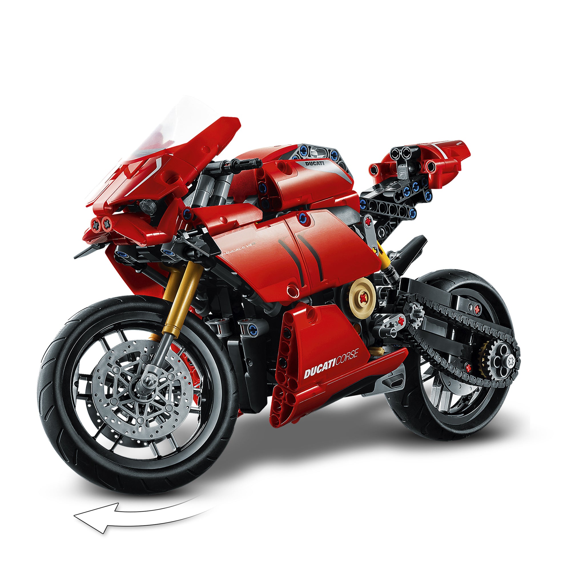 LEGO 42107 Technic Ducati Panigale V4 R Motorbike, Collectible Superbike Display Model