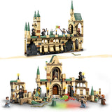 LEGO 76415 Harry Potter The Battle of Hogwarts, Castle Toy with Molly Weasley, Bellatrix Lestrange and Voldemort Minifigures plus the Sword of Gryffindor, Deathly Hallows – Part 2 Set