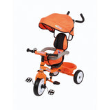 Colibrino - Reversible tricycle with handle and sun shade canopy, storage bag, reversible seat - Orange- Model: CLB00118005