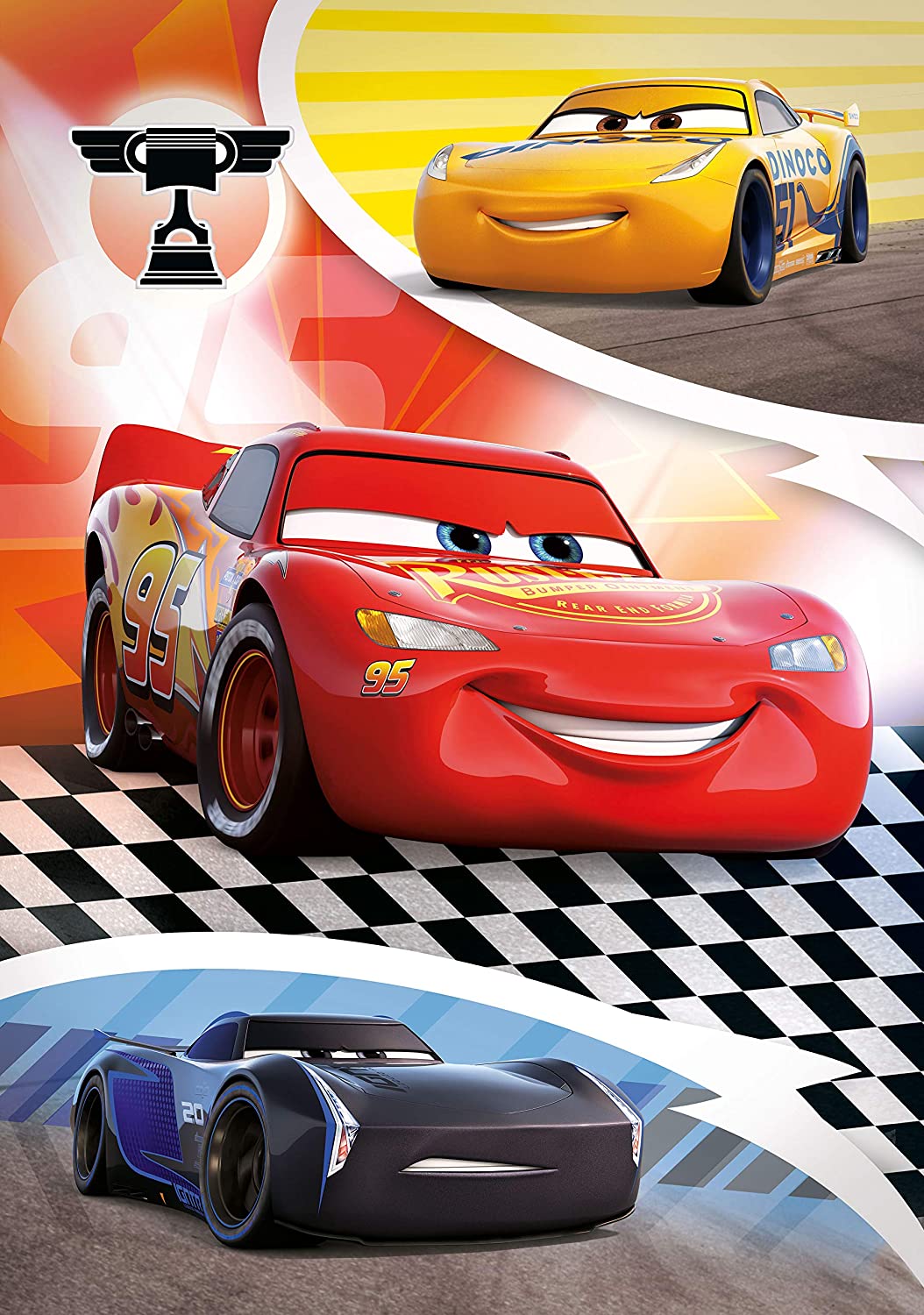 CLEMENTONI - Disney Pixar Cars 104 Pieces + 3D Puzzle Super Color