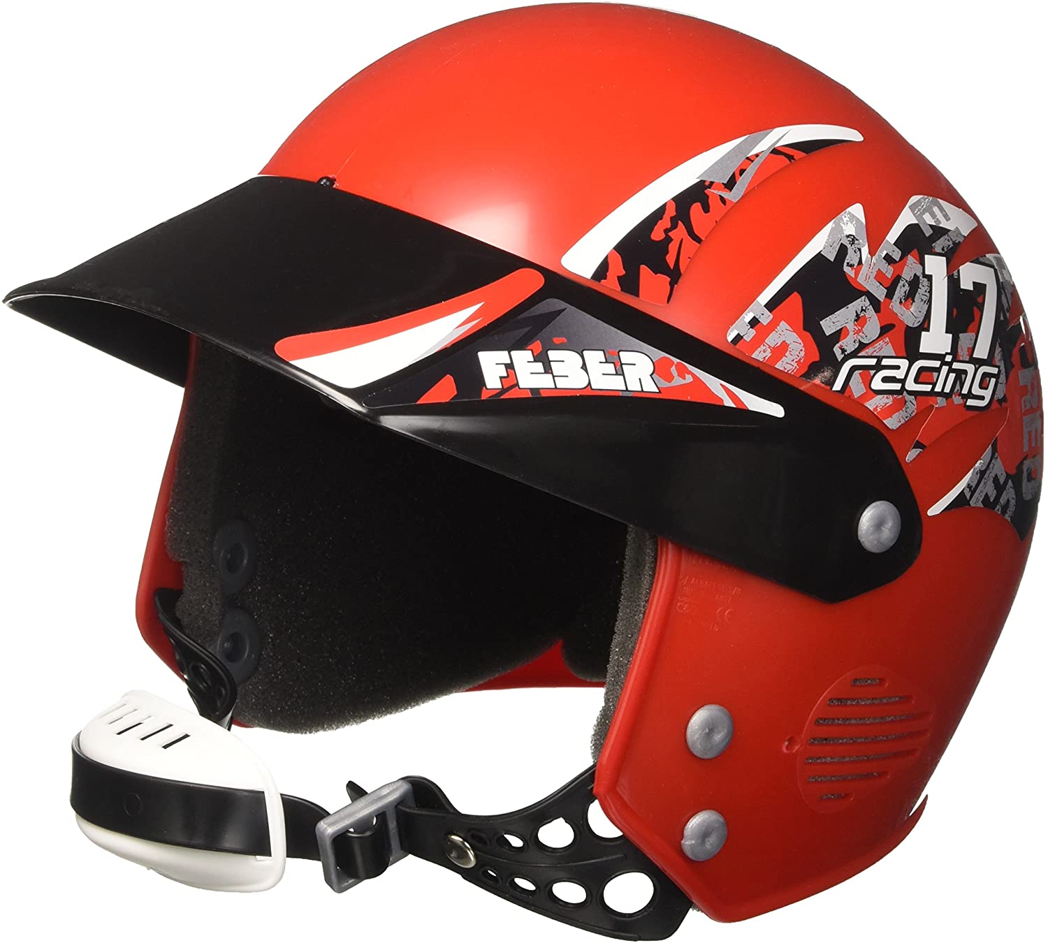 FEBER - Junior Helmet - Red and Black - Children's bike & ride