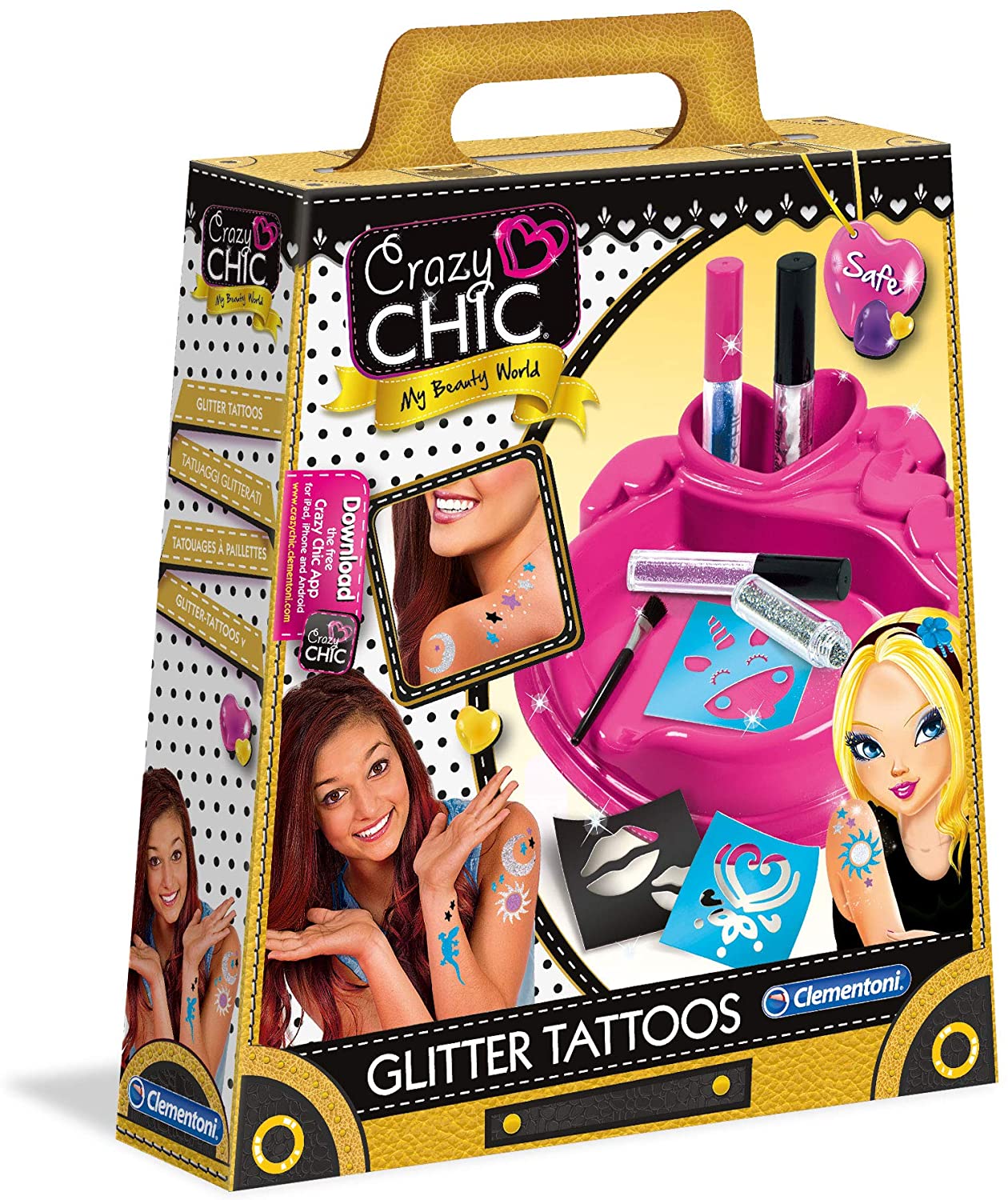 CLEMENTONI - Crazy Chic - Glitter Tattoo - Mod: CLM18513