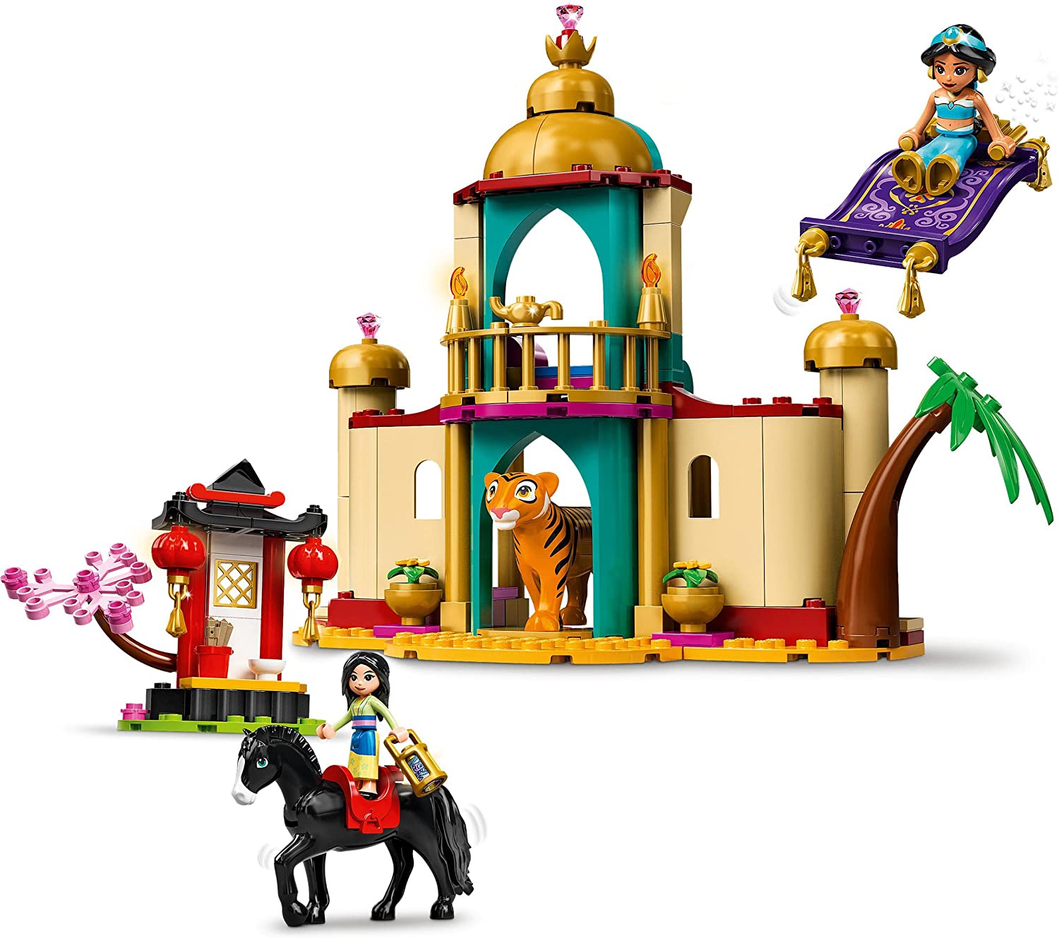 LEGO 43208 Disney Princess Jasmine and Mulan’s Adventure Palace Set