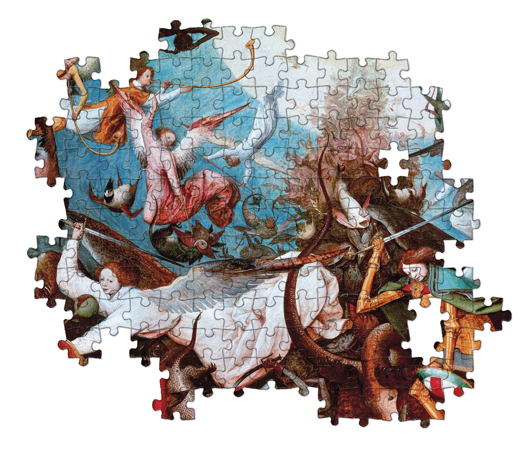 Clementoni - 39662 - La Caida de Los Angeles - Rebeldes Bruegel - Museum Collection - Fall of The Rebel - 1000 Pieces - Puzzle