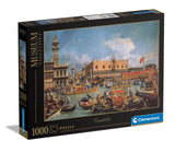 CLEMENTONI - Puzzle - Canaletto, "The Return of the Bucentaur at the Molo on Ascension Day" - 1000 Pieces -