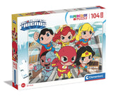Clementoni - 25720 - Supercolor - DC Comics Super Friends - 104 Maxi Pieces - Puzzle