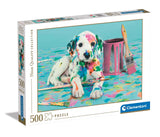 CLEMENTONI - Puzzle - The Funny Dalmatian - High Quality Collection - 500 Pieces - Age: 10-99