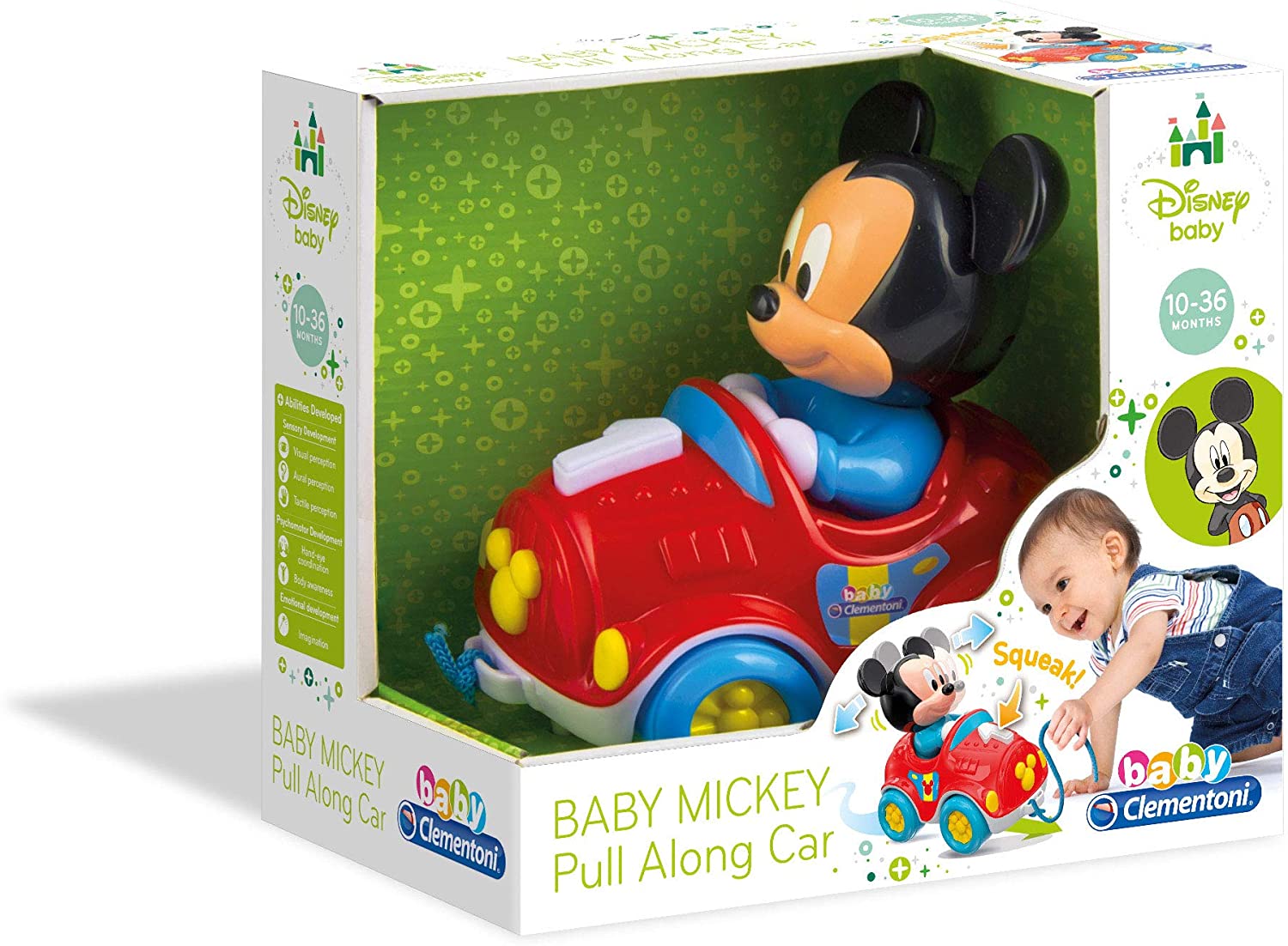 CLEMENTONI - Pull Along Baby Mickey - Mod: CLM17208