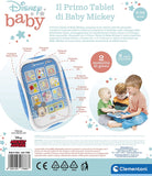 Clementoni Disney Baby Mickey Toy, Mickey Mouse, electronic game talking in Italian, First Tablet Children 9 months, Multicolour, 17668