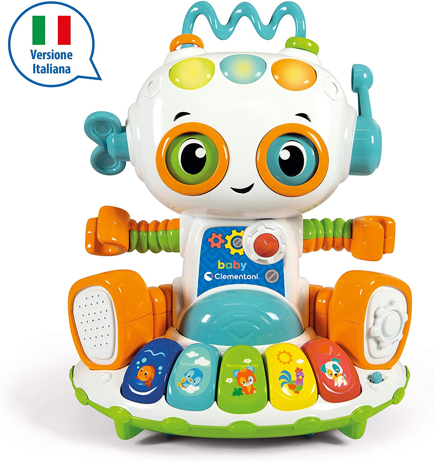 Baby Clementoni - Baby Robot tante attività in movimento - Italian Edition