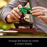 LEGO 10281 Creator Expert Bonsai Tree Set for Adults, Home Décor DIY Projects, Botanical Collection