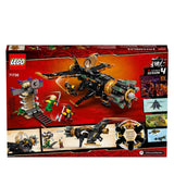 LEGO 71736 NINJAGO Legacy Boulder Blaster Aeroplane Toy with Prison and Collectible Gold Ninja Kai Figure
