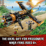 LEGO 71736 NINJAGO Legacy Boulder Blaster Aeroplane Toy with Prison and Collectible Gold Ninja Kai Figure